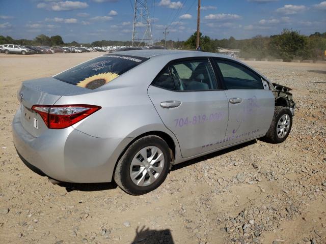 2T1BURHEXFC477101 - 2015 TOYOTA COROLLA L GRAY photo 3