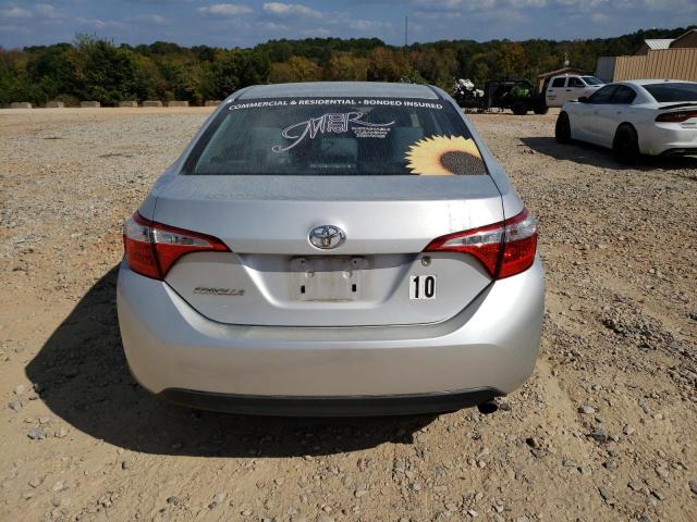 2T1BURHEXFC477101 - 2015 TOYOTA COROLLA L GRAY photo 6