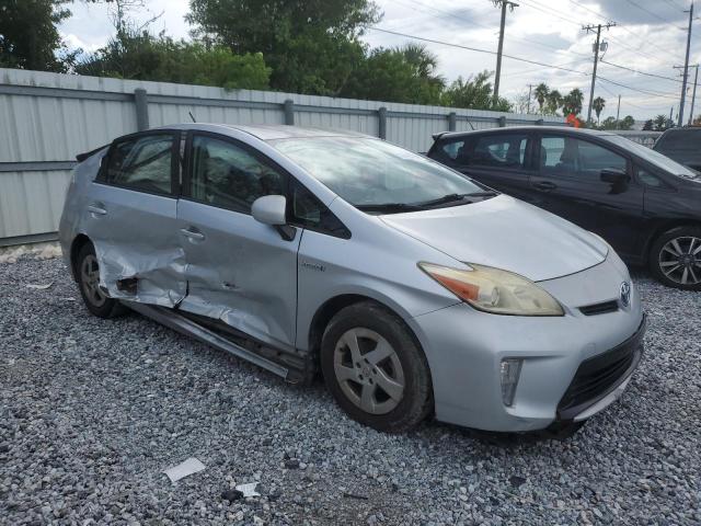 JTDKN3DU1C5375086 - 2012 TOYOTA PRIUS 银色 照片 4