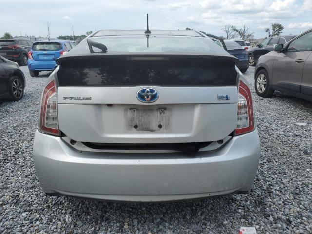 JTDKN3DU1C5375086 - 2012 TOYOTA PRIUS 银色 照片 6