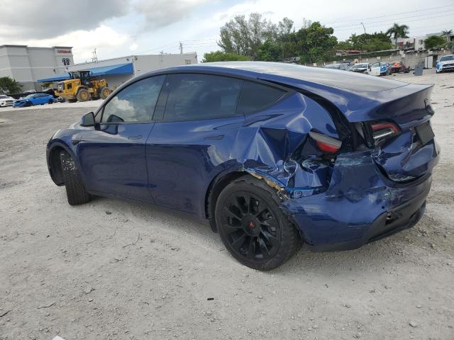 5YJYGDEE8MF253231 - 2021 TESLA MODEL Y Azul foto 2