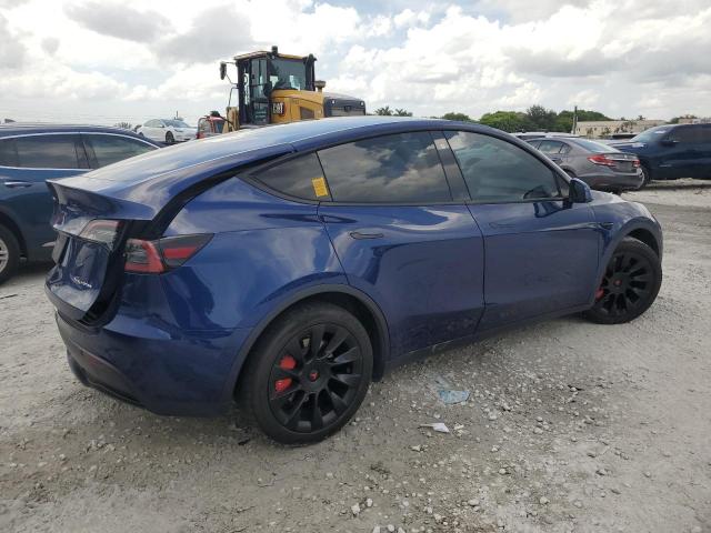 5YJYGDEE8MF253231 - 2021 TESLA MODEL Y Azul foto 3