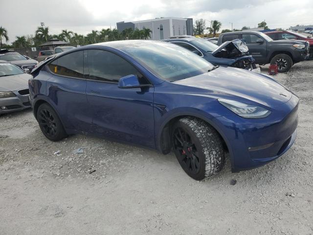 5YJYGDEE8MF253231 - 2021 TESLA MODEL Y Azul foto 4