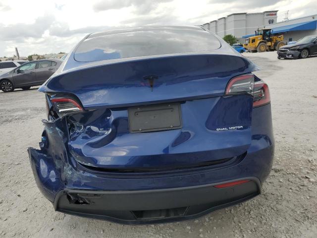 5YJYGDEE8MF253231 - 2021 TESLA MODEL Y Azul foto 6