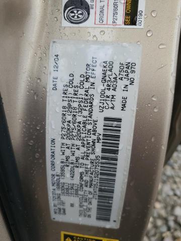 JTEHT05J152075535 - 2005 TOYOTA LAND CRUIS TAN photo 12