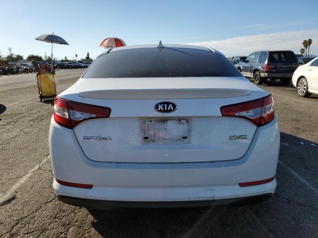 KNAGM4AD2C5034201 - 2012 KIA OPTIMA HYBRID WHITE photo 6