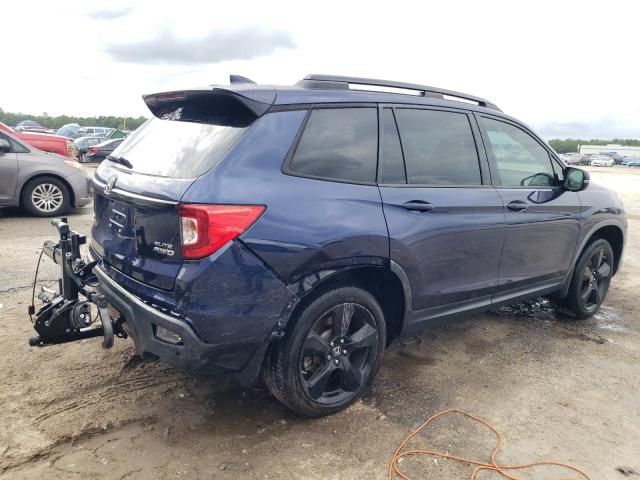 5FNYF8H08KB016522 - 2019 HONDA PASSPORT ELITE BLUE photo 3