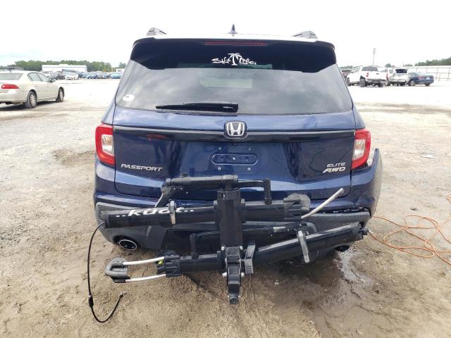 5FNYF8H08KB016522 - 2019 HONDA PASSPORT ELITE BLUE photo 6