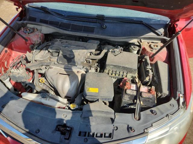 4T4BF1FK6CR218674 - 2012 TOYOTA CAMRY BASE წითელი ფოტო 11