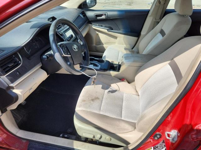 4T4BF1FK6CR218674 - 2012 TOYOTA CAMRY BASE წითელი ფოტო 7