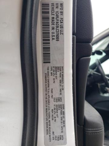 1C4RJFAG9LC376069 - 2020 JEEP GRAND CHEROKEE LAREDO WHITE photo 12