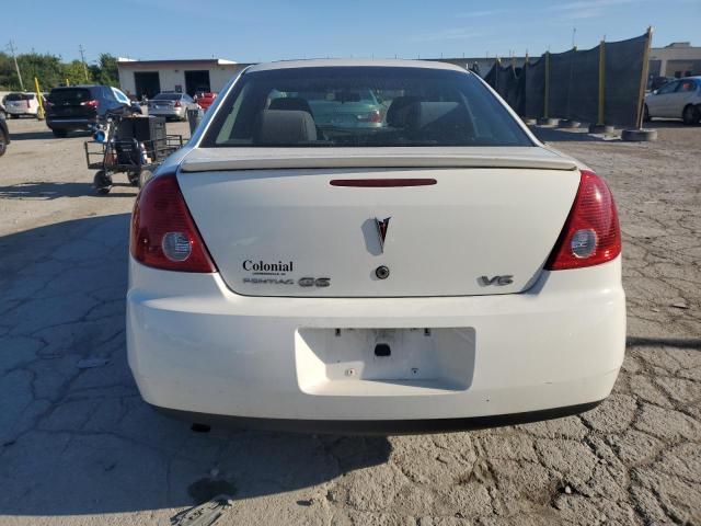 1G2ZG58N374140695 - 2007 PONTIAC G6 BASE WHITE photo 6