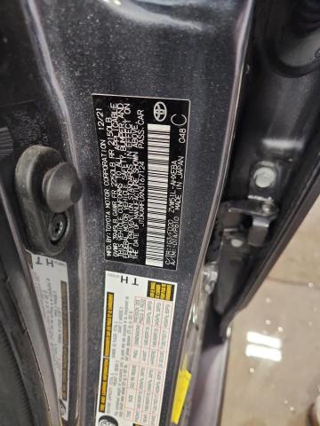 JTDKAMFUXN3167124 - 2022 TOYOTA PRIUS NIGHT SHADE GRAY photo 13