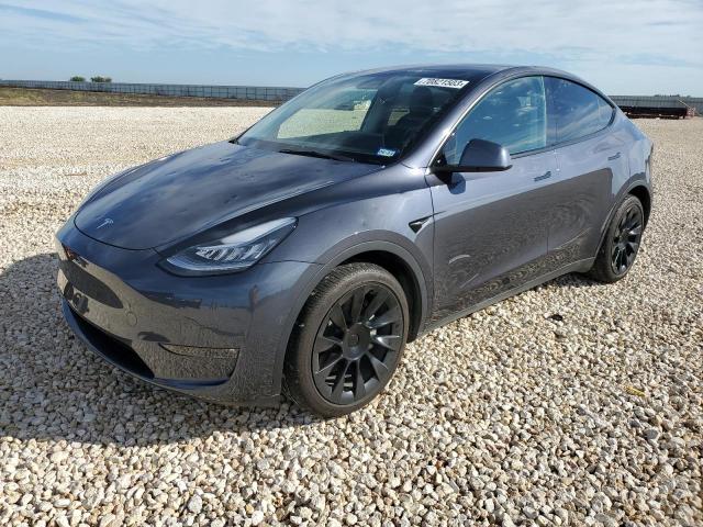 5YJYGDEE0MF191551 - 2021 TESLA MODEL Y BLACK photo 1