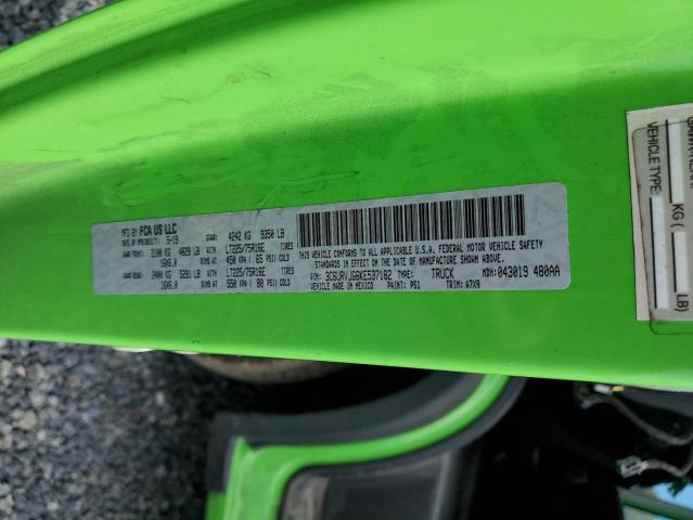 3C6URVJG6KE537182 - 2019 RAM PROMASTER 3500 HIGH მწვანე ფოტო 13