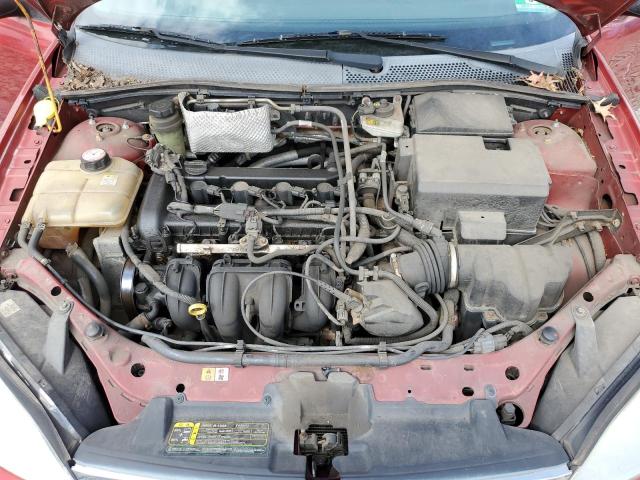 1FAFP34N85W174356 - 2005 FORD FOCUS ZX4 BURGUNDY photo 11