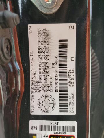 5TFAY5F18EX374123 - 2014 TOYOTA TUNDRA CREWMAX PLATINUM 黑色 照片 12