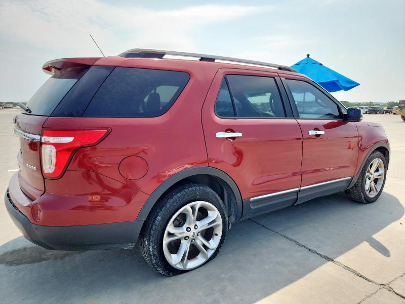 1FM5K7F80FGA10285 - 2015 FORD EXPLORER LIMITED RED photo 3