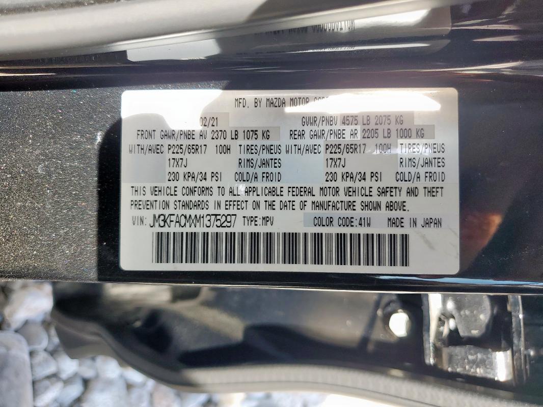 JM3KFACMXM1375297 - 2021 MAZDA CX-5 TOURING Qara foto 13