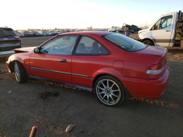 1HGEJ7124XL013310 - 1999 HONDA CIVIC HX RED photo 2