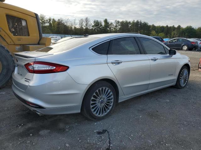 3FA6P0RU9DR324569 - 2013 FORD FUSION TITANIUM HEV SILVER photo 3