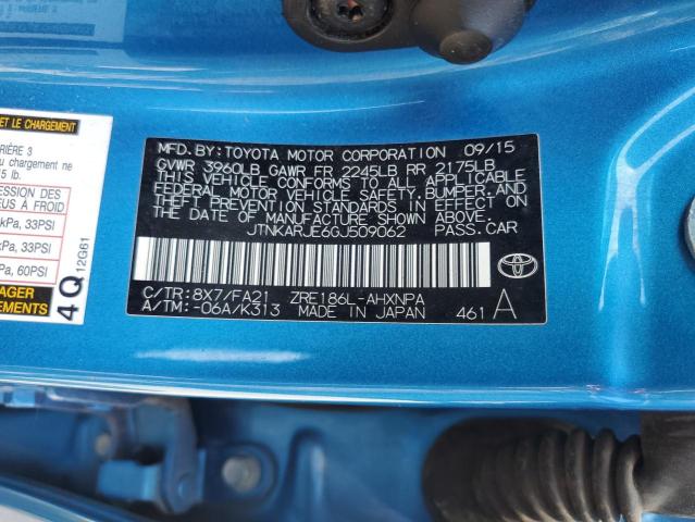 JTNKARJE6GJ509062 - 2016 TOYOTA SCION IM BLUE photo 13