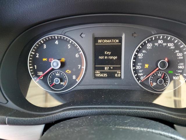 1VWBP7A33CC089875 - 2012 VOLKSWAGEN PASSAT SE SILVER photo 9