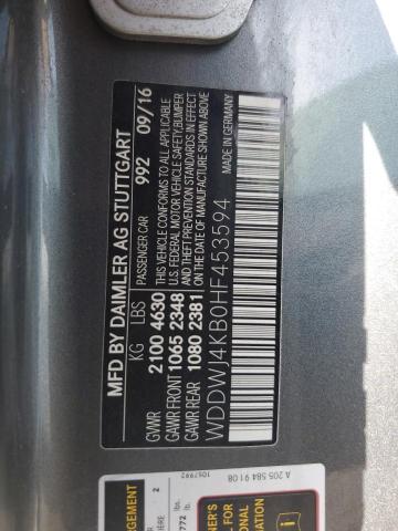 WDDWJ4KB0HF453594 - 2017 MERCEDES-BENZ C 300 4MATIC GRAY photo 12