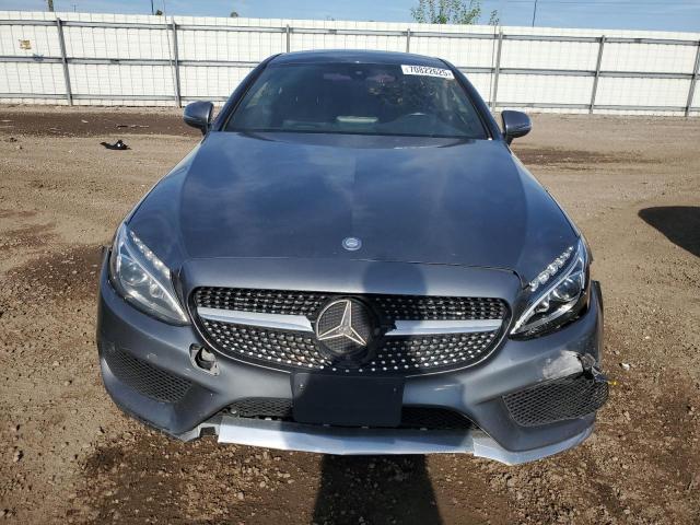 WDDWJ4KB0HF453594 - 2017 MERCEDES-BENZ C 300 4MATIC GRAY photo 5
