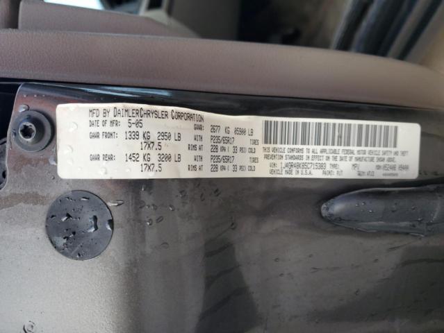 1J4GR48K85C715383 - 2005 JEEP GRAND CHER LAREDO Qəhvəyi foto 13