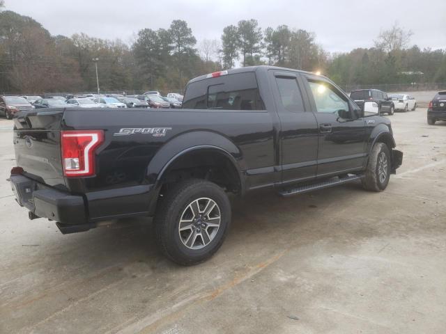 1FTFX1EF0HFC84019 - 2017 FORD F150 SUPER CAB BLACK photo 3