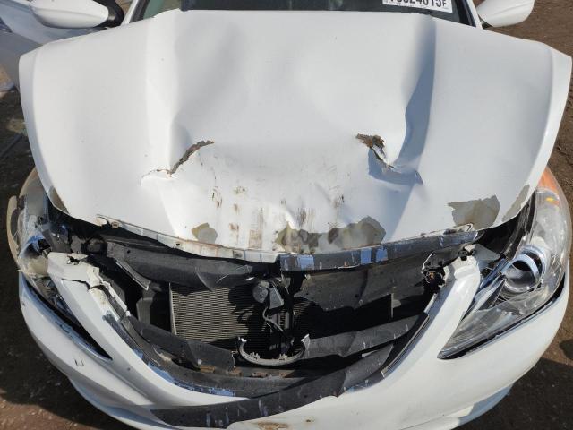 5NPEC4AC1DH803020 - 2013 HYUNDAI SONATA SE WHITE photo 11