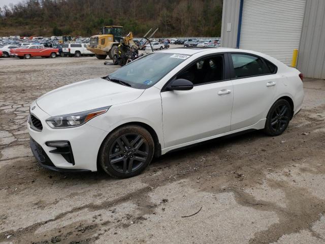 3KPF34AD6ME417002 - 2021 KIA FORTE GT LINE WHITE photo 1