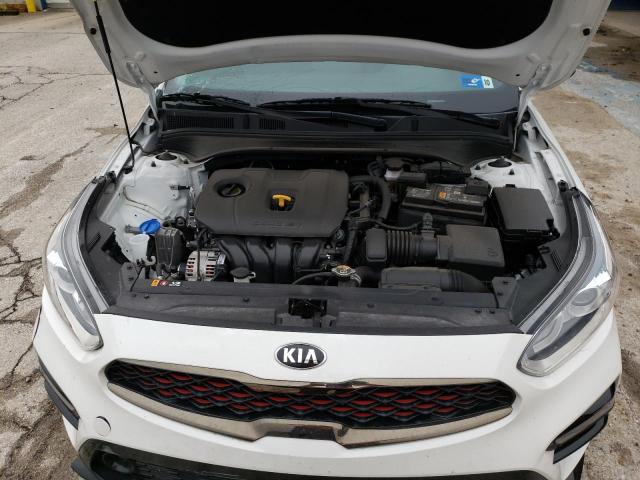 3KPF34AD6ME417002 - 2021 KIA FORTE GT LINE WHITE photo 11