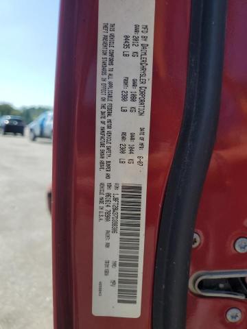 1J8FT28W37D398306 - 2007 JEEP PATRIOT SPORT 红色 照片 12