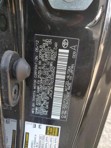 JTKJF5C7XD3045842 - 2013 TOYOTA SCION TC შავი ფოტო 12