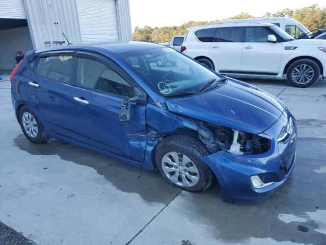KMHCT5AEXGU290726 - 2016 HYUNDAI ACCENT SE BLUE photo 4