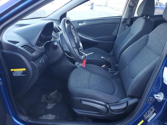 KMHCT5AEXGU290726 - 2016 HYUNDAI ACCENT SE BLUE photo 7