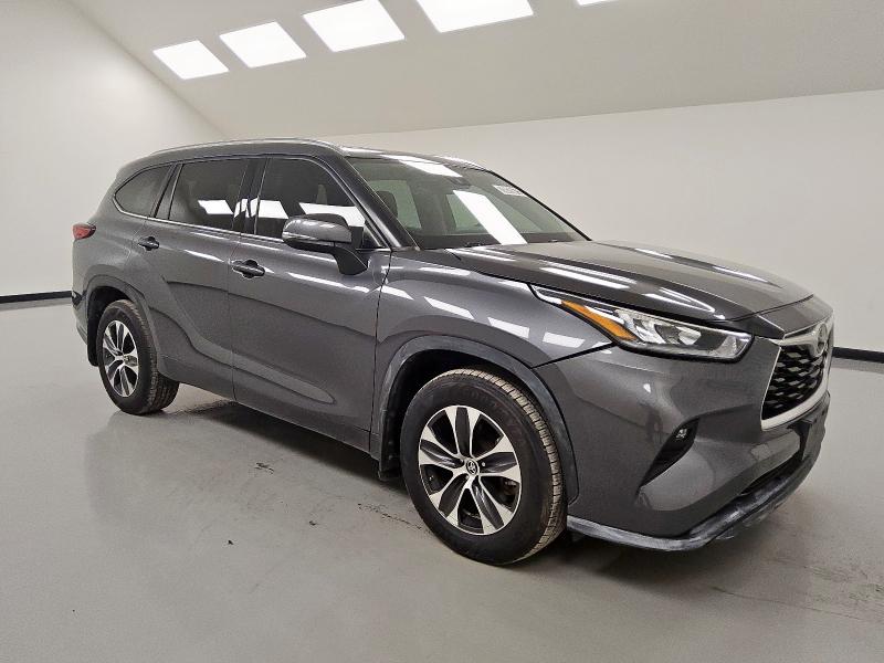 5TDGZRAH0LS505244 - 2020 TOYOTA HIGHLANDER XLE Сірий фото 4