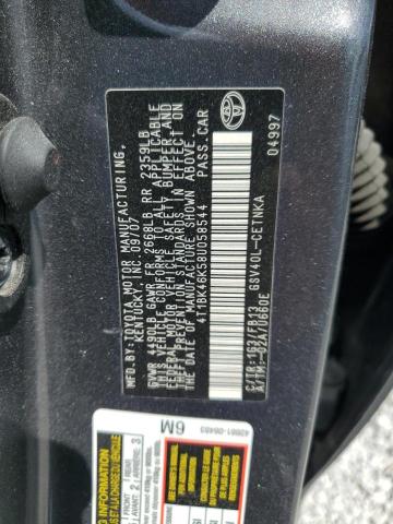 4T1BK46K58U058544 - 2008 TOYOTA CAMRY LE GRAY photo 12