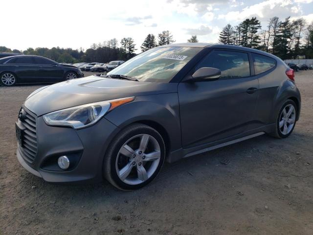 KMHTC6AE2DU153572 - 2013 HYUNDAI VELOSTER TURBO GRAY photo 1