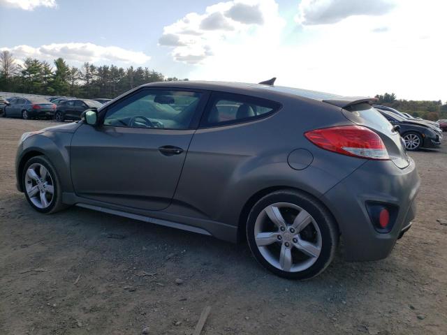 KMHTC6AE2DU153572 - 2013 HYUNDAI VELOSTER TURBO GRAY photo 2