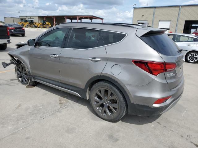 5XYZWDLA8JG549412 - 2018 HYUNDAI SANTA FE S GRAY photo 2