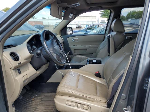 5FNYF48699B006136 - 2009 HONDA PILOT EXL GRAY photo 7