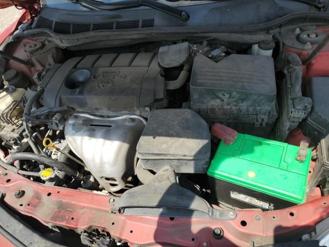 4T1BF3EK9BU733822 - 2011 TOYOTA CAMRY BASE Rojo foto 11