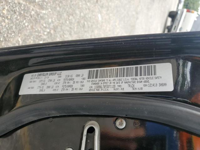 1C6RR6LT6FS571129 - 2015 RAM 1500 SLT BLACK photo 12