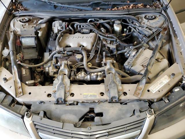 2G1WF55E129166135 - 2002 CHEVROLET IMPALA GOLD photo 11