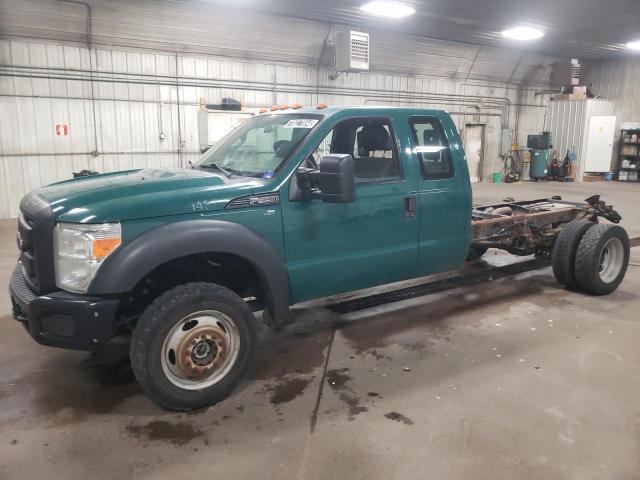 1FD9X4HY6FEA17333 - 2015 FORD F450 SUPER DUTY GREEN photo 1