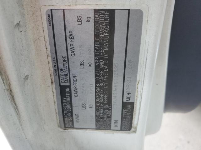 1C3XJ45J6KG112935 - 1989 CHRYSLER LEBARON WHITE photo 13