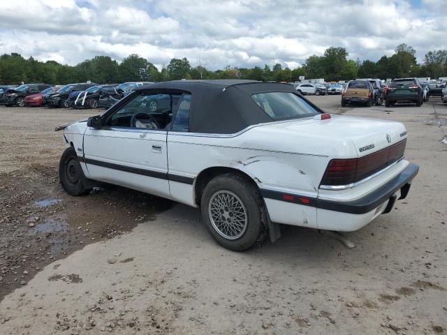 1C3XJ45J6KG112935 - 1989 CHRYSLER LEBARON WHITE photo 2